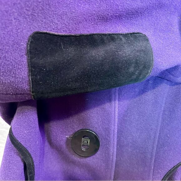 Soia and Kyo Purple Wool Coat- XS - Picture 6 of 10